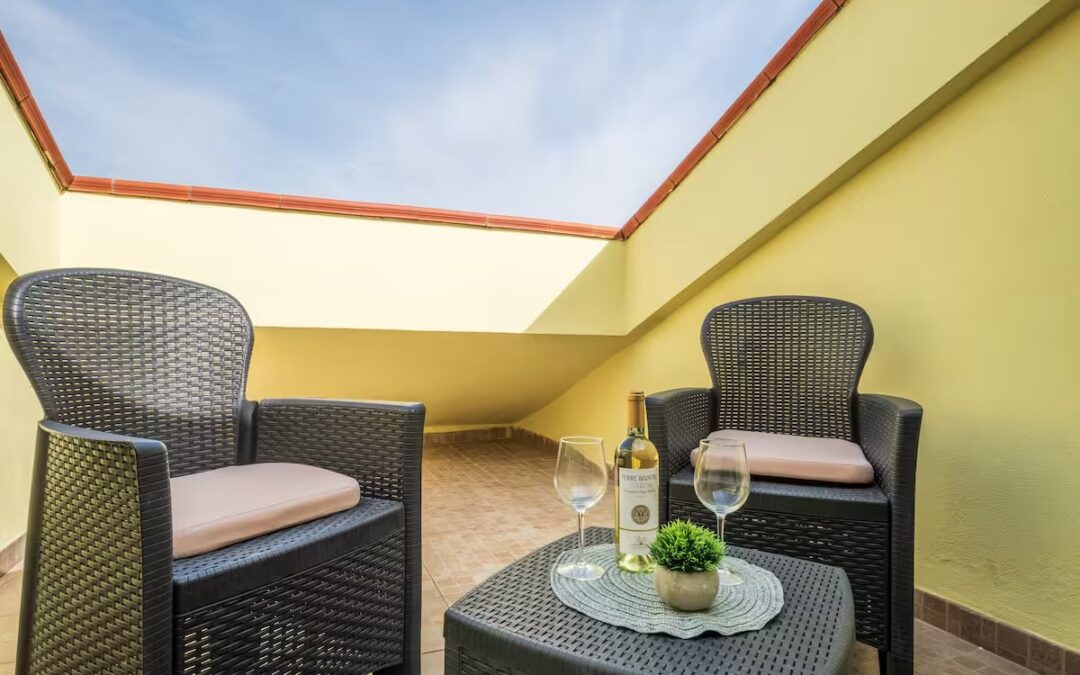Terrazza privata, Moderno a 5 minuti dal mare3 ospiti - 1 camera da letto - 2 letti - 1 bagnoDettagli